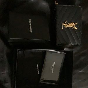 YSL Zip around wallet